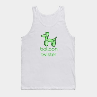 Watercolor Balloon Twister (Green) Tank Top